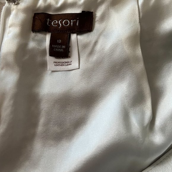 vintage Tesori suit tweeded and leather - Picture 9 of 12